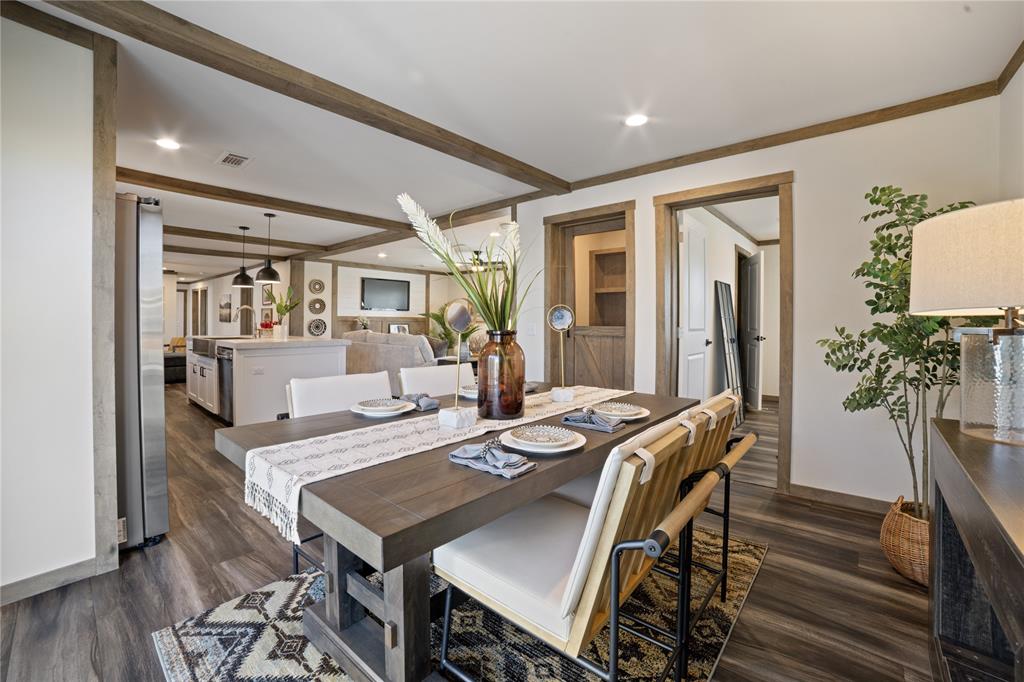 2004 Buffet Way Poolville, TX 76487 - Photo 17 of 36 a view of a dining room with furniture window and wooden floor