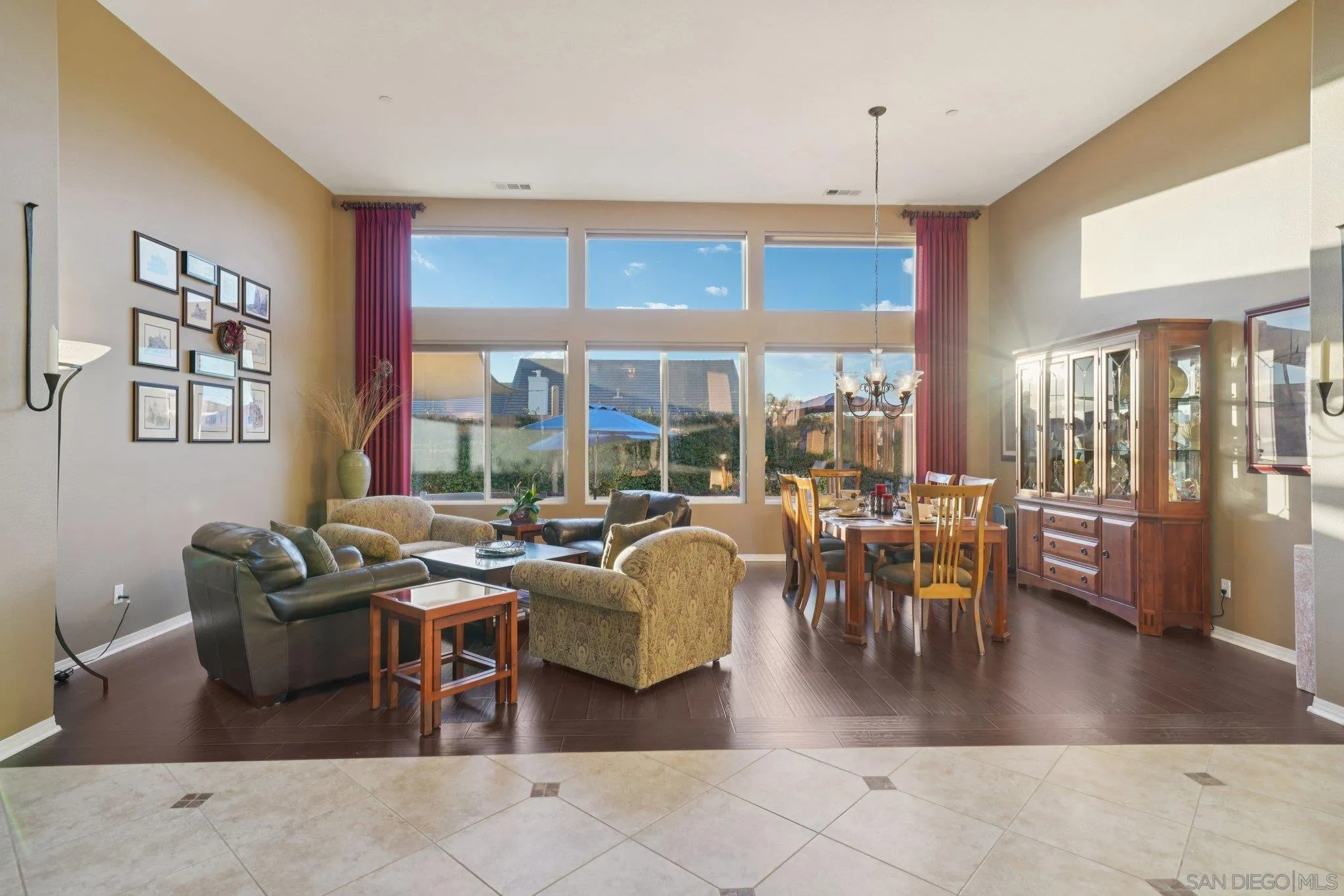 9471 Estrella Hills Street Riverside, CA 92508 - Photo 6 of 43 a living room with fireplace furniture and a large window