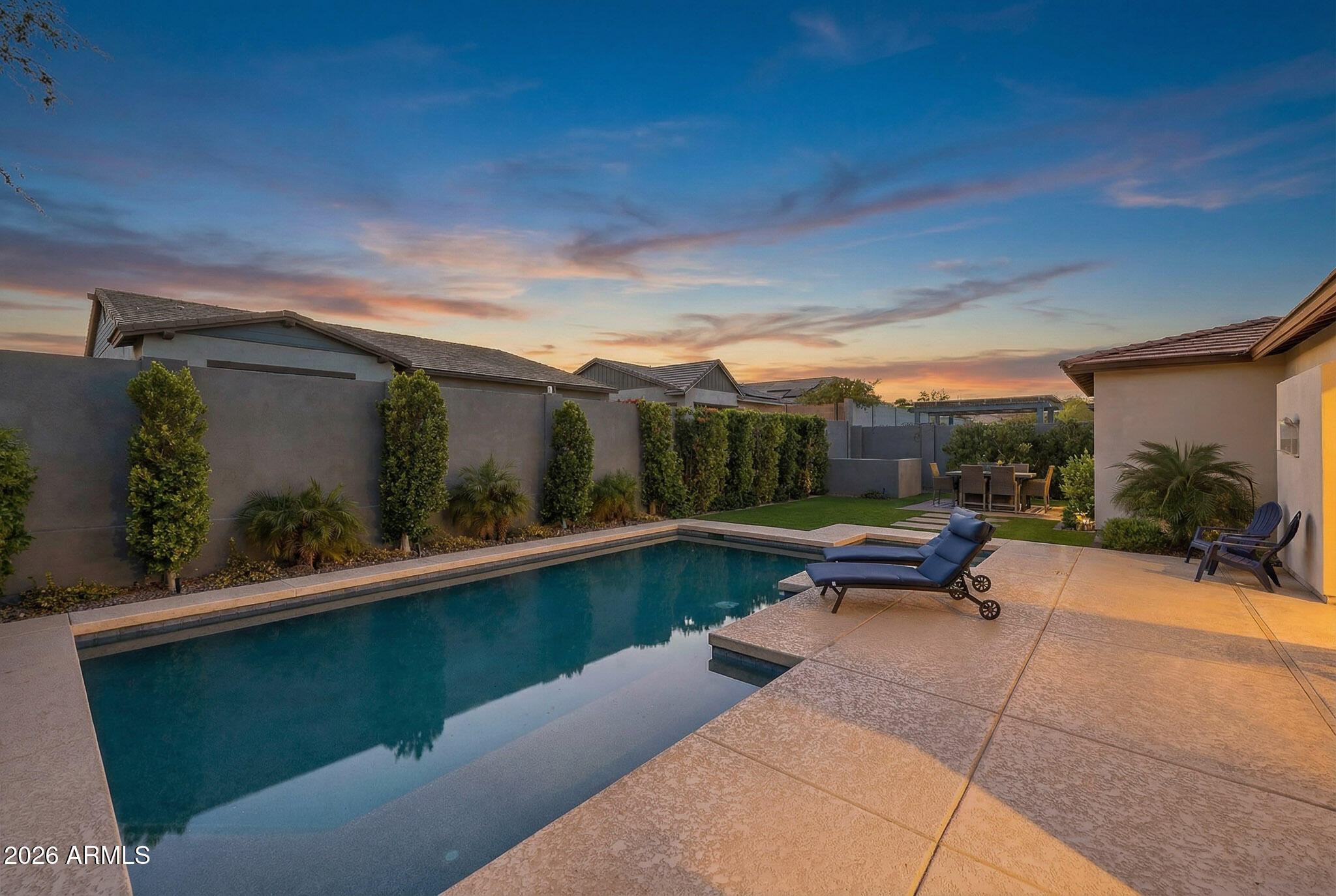 4416 East Roy Rogers Road Cave Creek, AZ 85331 - Photo 50 of 50 Backyard Twilight