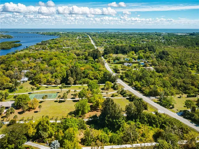 a view of a lake with a city