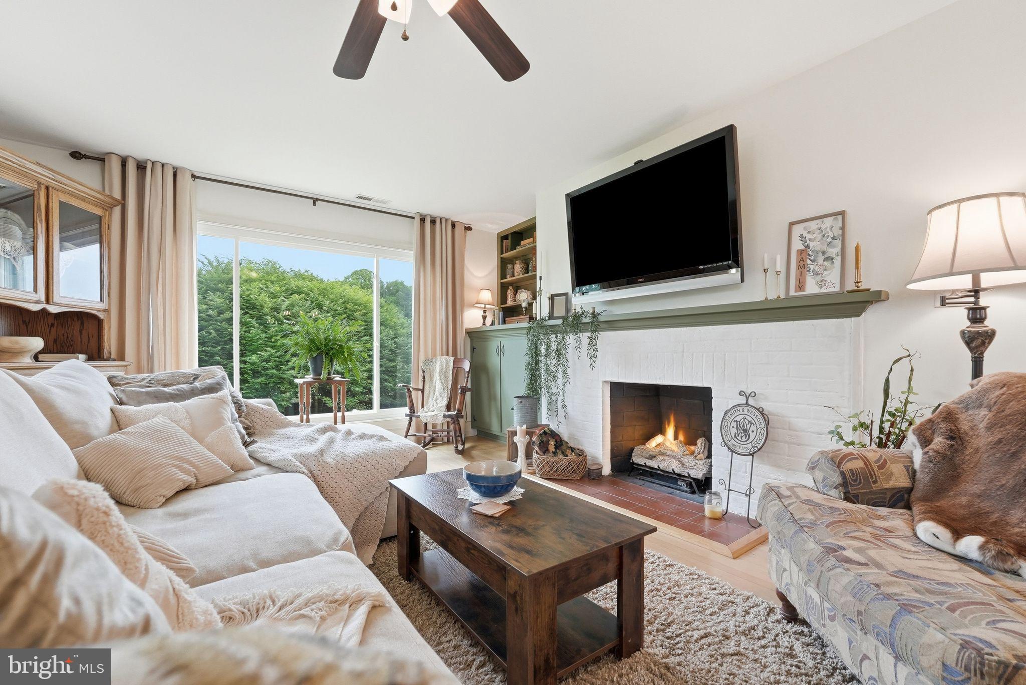 481 James City Road Leon, VA 22725 - Photo 17 of 88 a living room with furniture fireplace and flat screen tv