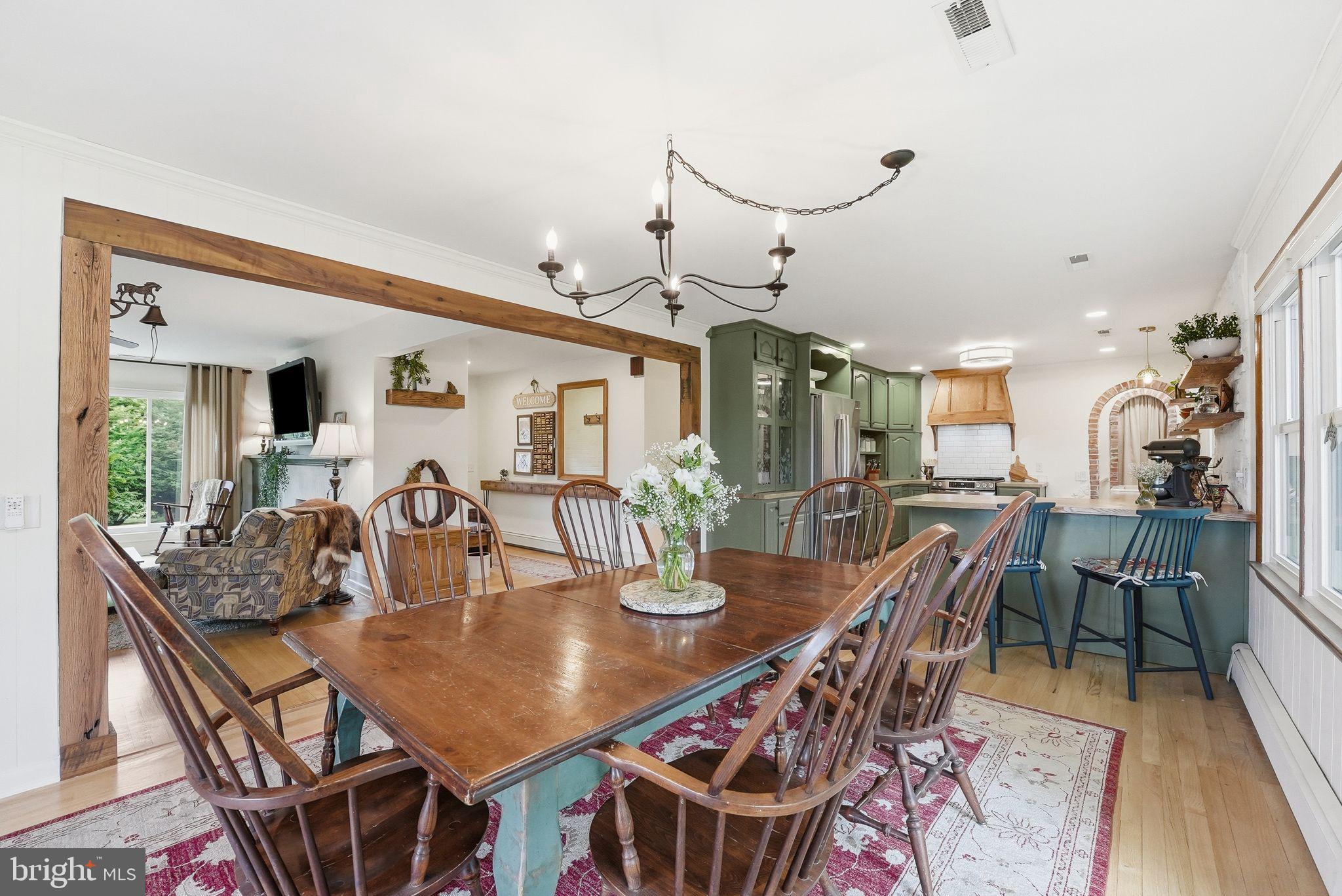 481 James City Road Leon, VA 22725 - Photo 22 of 88 a dining room with furniture wooden floor and a rug