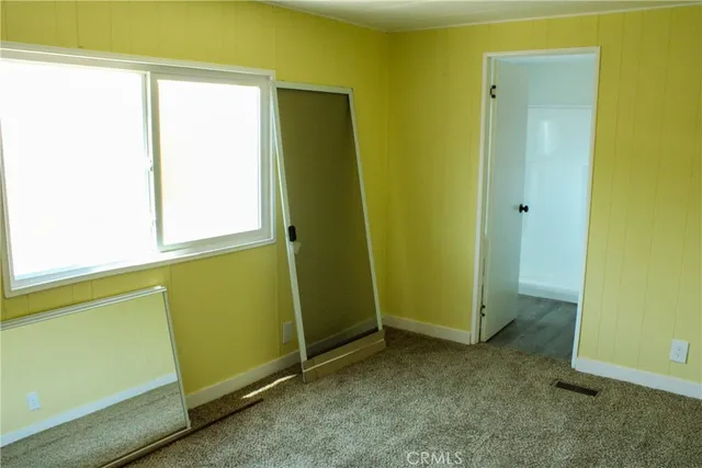 a view of a room with a small space