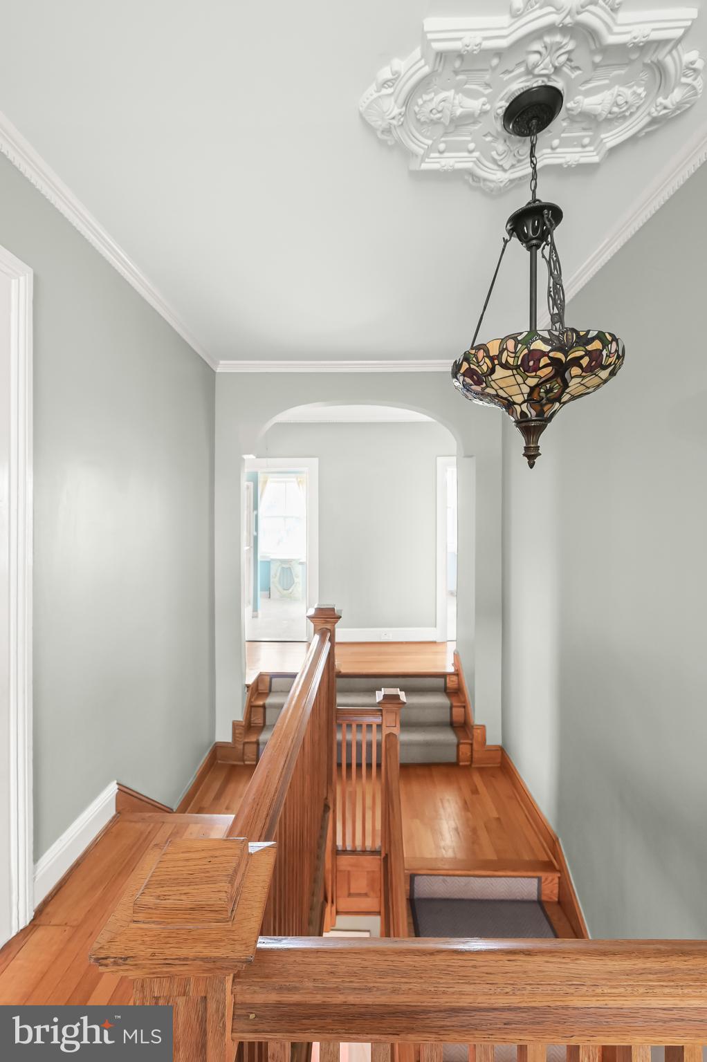 3765 Church Road Ellicott City, MD 21043 - Photo 35 of 98 Upper Level with Stained Glass Light Fixture