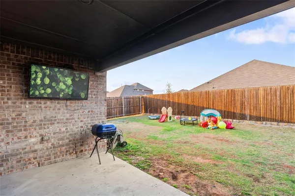a house view with a garden space