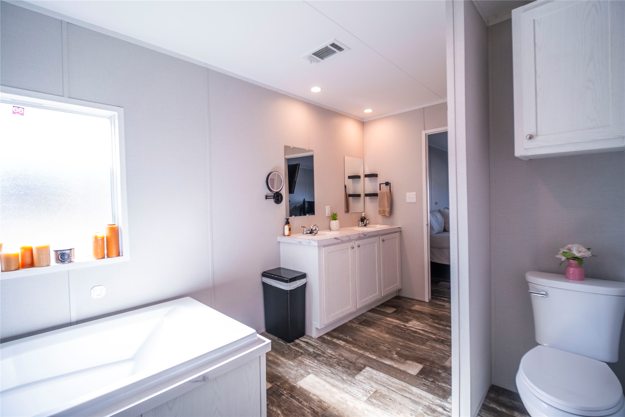 5402 Five Oaks Drive Spring, TX 77389 - Photo 14 of 31 Bathroom featuring walk-in shower and clean design.