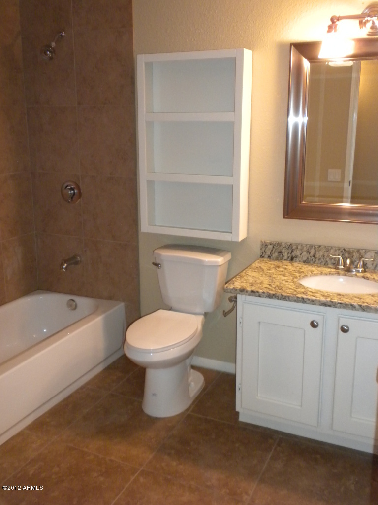 1506 West Colt Road Chandler, AZ 85224 - Photo 9 of 27 a bathroom with a sink a toilet and bathtub