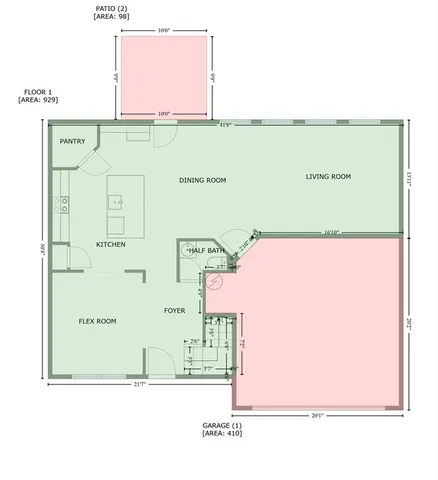 a picture of a floor plan