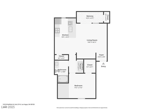 $205,000 | 3125 North Buffalo Drive, Unit 2114, Las Vegas, NV 89128