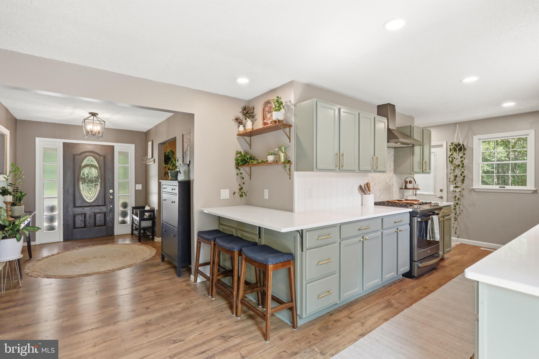 78 Lizzie Mills Road Castleton, VA 22716 - Photo 13 of 53 Wraparound countertop with bar seating
