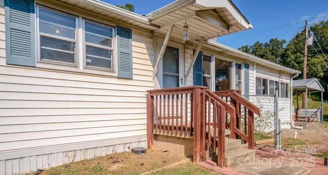a view of a house with a window