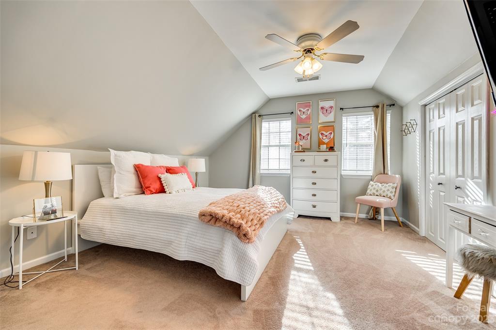 339 Gold Hill Road Fort Mill, SC 29715 - Photo 35 of 48 a bedroom with a bed and a large window