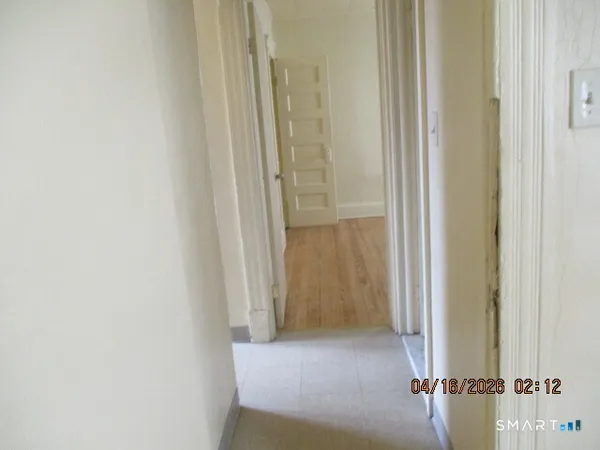 a view of a room with door