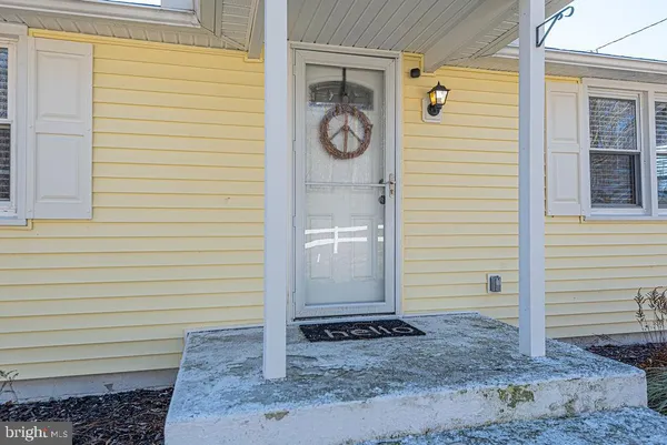 a view of a door and a door