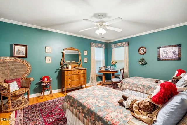 a backyard of a house with seating space