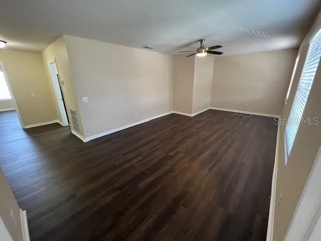 wooden floor in an empty room