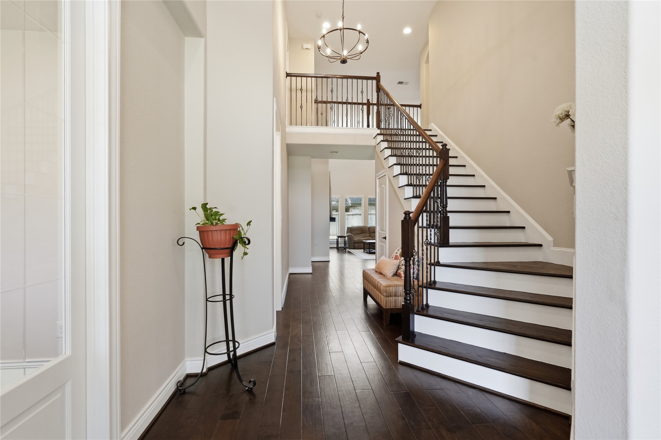 6429 Remlap Street Houston, TX 77055 - Photo 2 of 30 The moment you walk in, the open foyer and beautifully positioned staircase offer a warm, elegant introduction to the home.