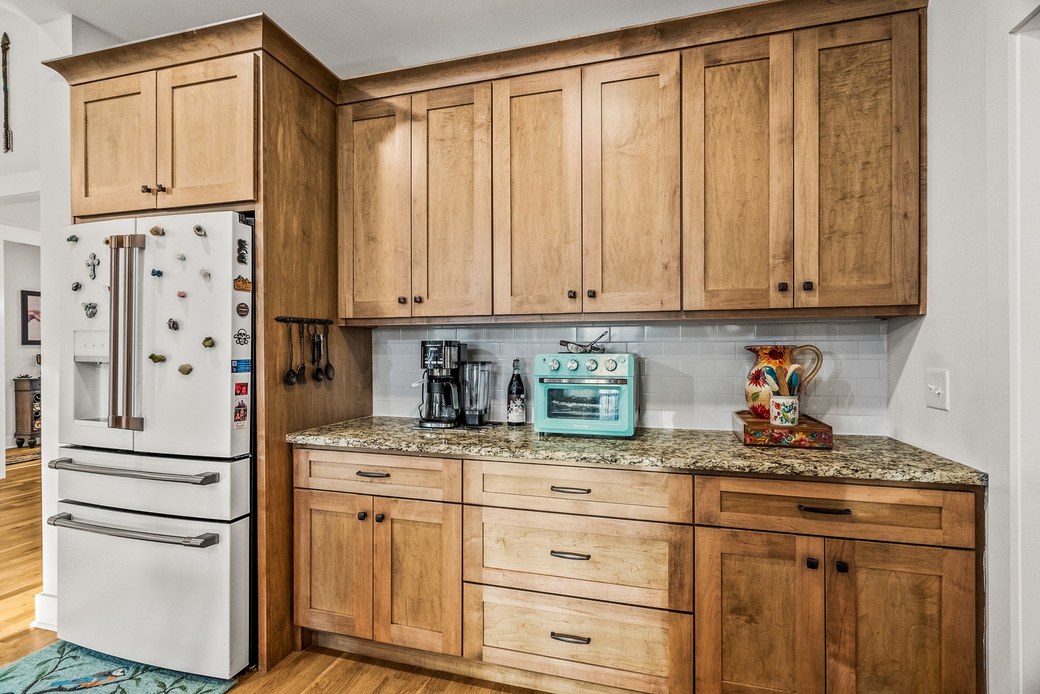 3378 New Hall Road Greenbrier, TN 37073 - Photo 34 of 83 a kitchen with stainless steel appliances granite countertop a refrigerator and cabinets