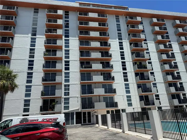 a view of a building with a street