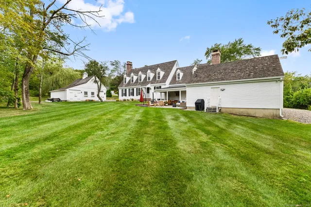a house view with a garden space