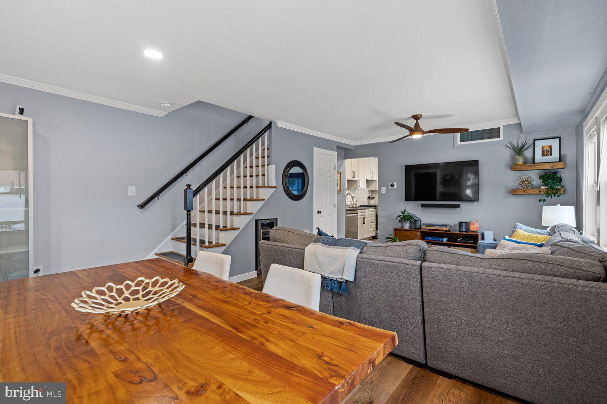 Stairs to upper level