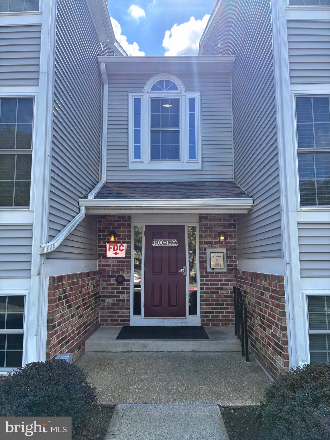 a front view of a house