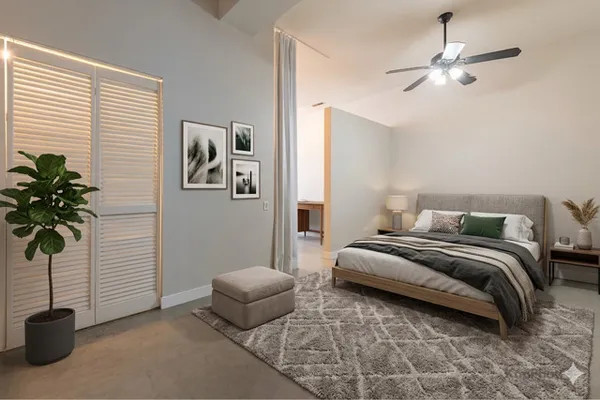a view of an empty room