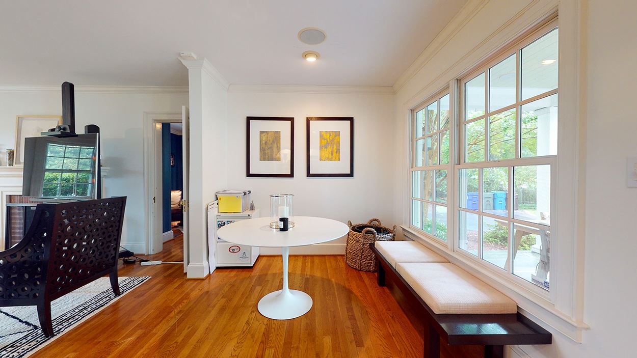 3816 Dover Road Durham, NC 27707 - Photo 7 of 30 a living room with furniture and wooden floor