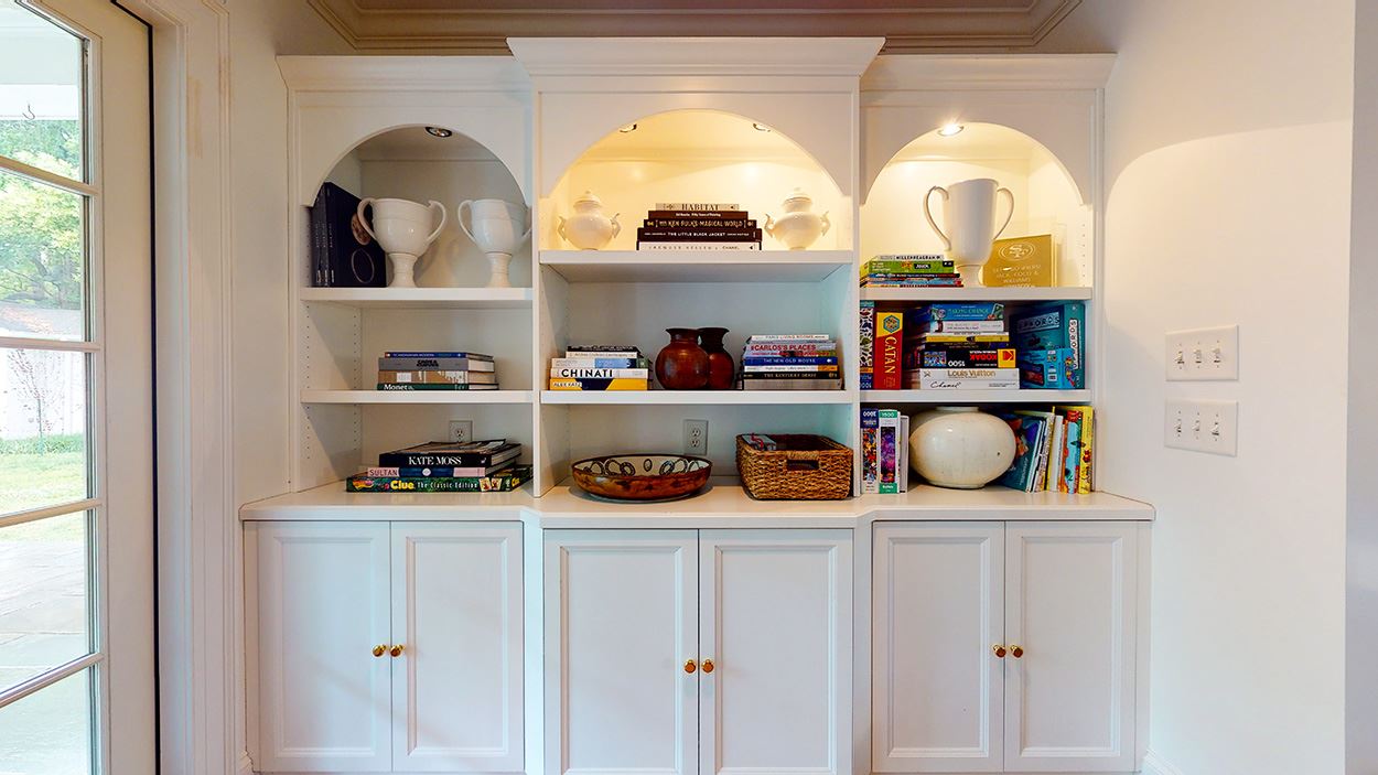 3816 Dover Road Durham, NC 27707 - Photo 8 of 30 a view of front door and cabinets