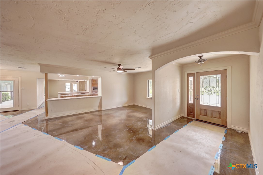 210 Center Point Drive Center Point, TX 78010 - Photo 29 of 44 Foyer, dining area into kitchen area