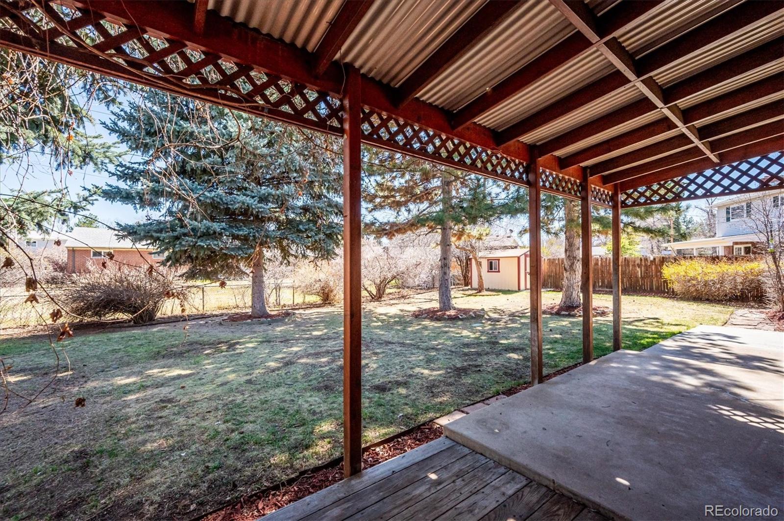 6640 South Williams Circle West Centennial, CO 80121 - Photo 17 of 23 a view of a backyard