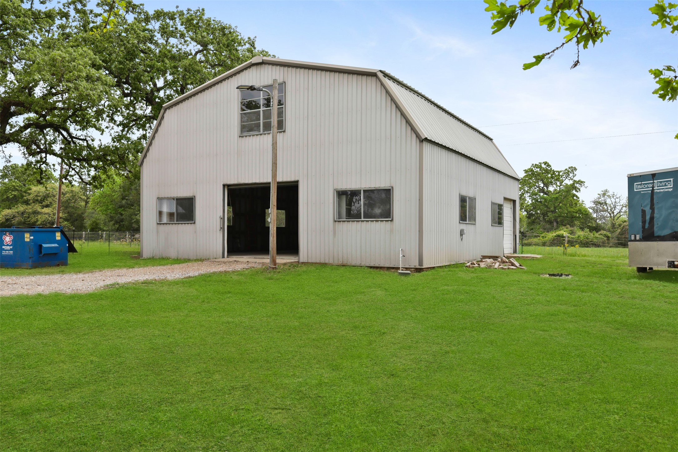 43919 Austin Branch Road Hempstead, TX 77445 - Photo 41 of 48 Large workshop with abundant space for tools, toys, and hobbies.
