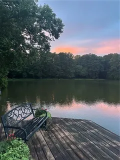 a front view of a house with yard and green space