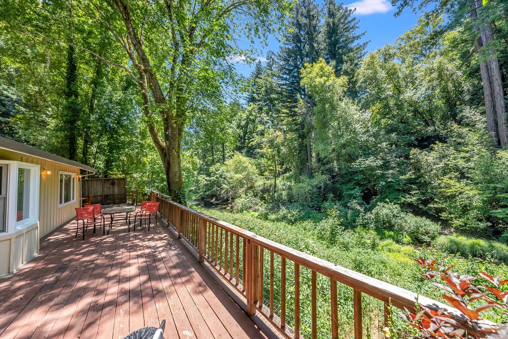 168 Riverside Drive Boulder Creek, CA 95006 - Photo 13 of 52 a view of a two chair in the balcony