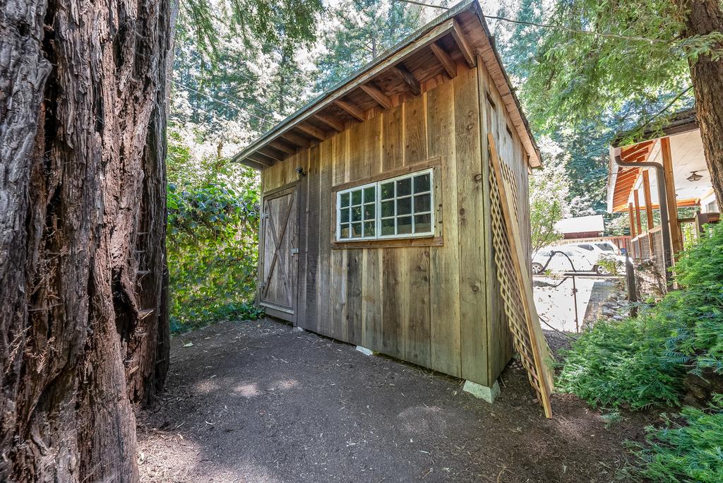 168 Riverside Drive Boulder Creek, CA 95006 - Photo 33 of 52 a view of backyard of house