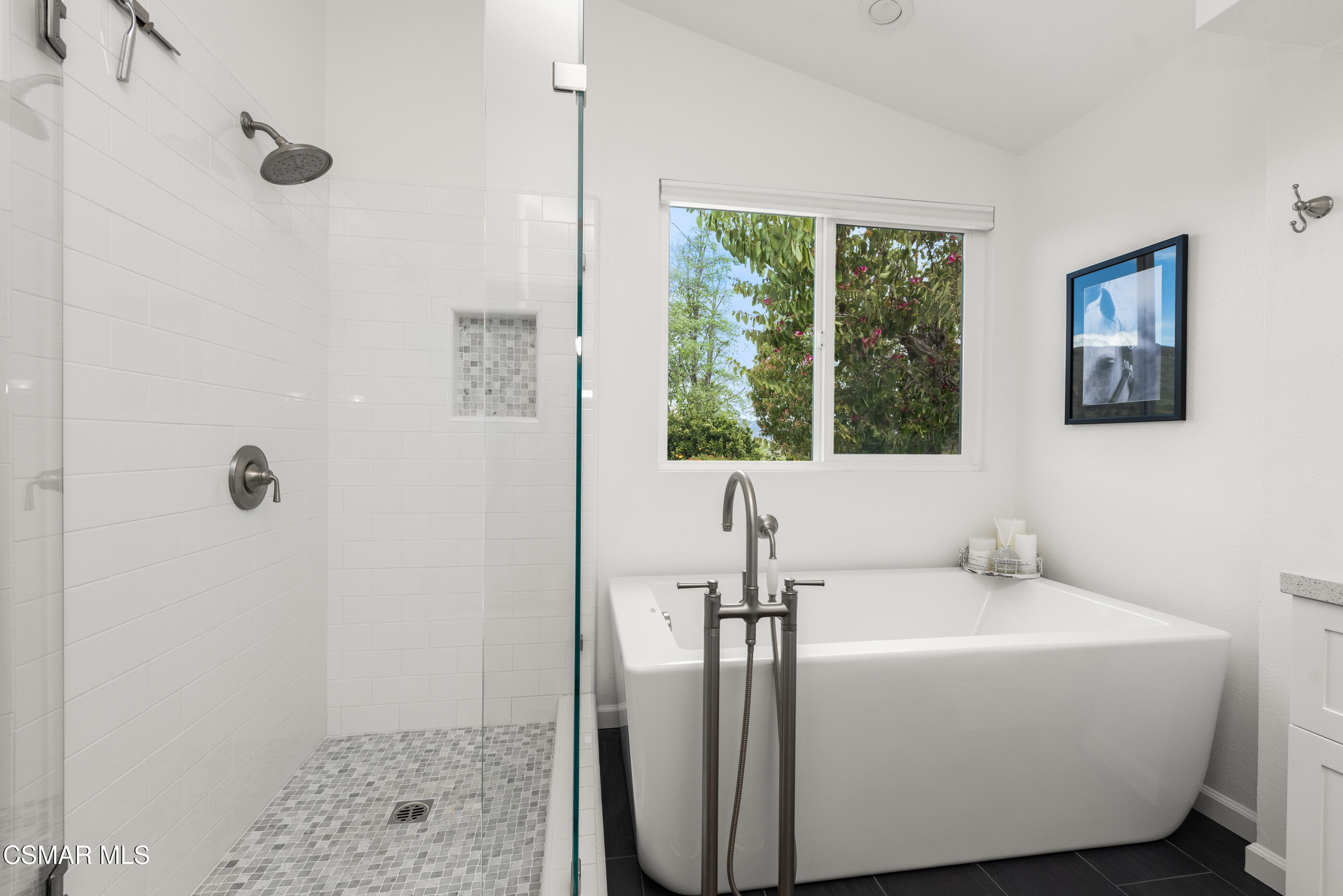 575 Fairfield Road Simi Valley, CA 93065 - Photo 29 of 57 a bathroom with a sink a window and a shower