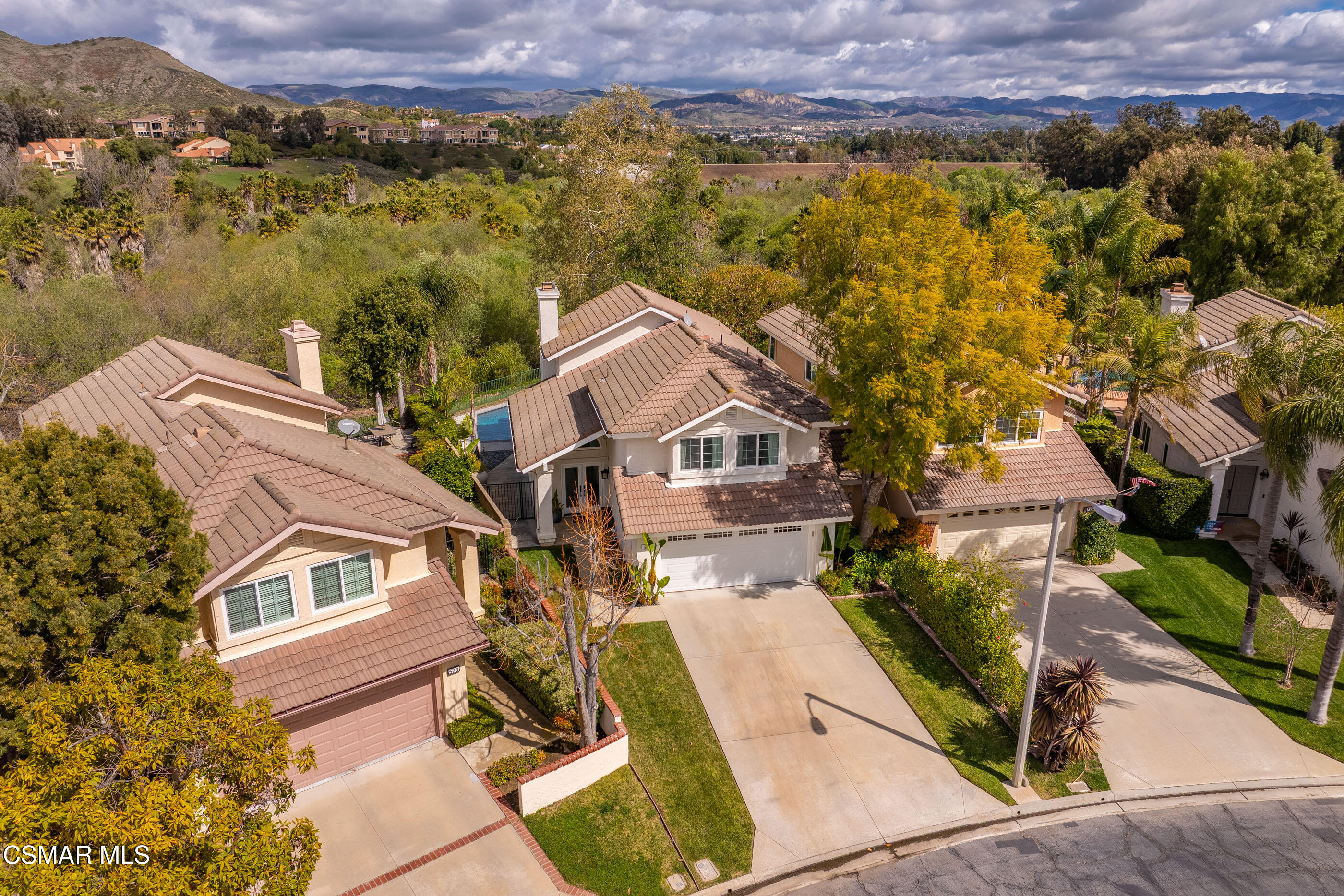 575 Fairfield Road Simi Valley, CA 93065 - Photo 42 of 57 an aerial view of residential houses with outdoor space