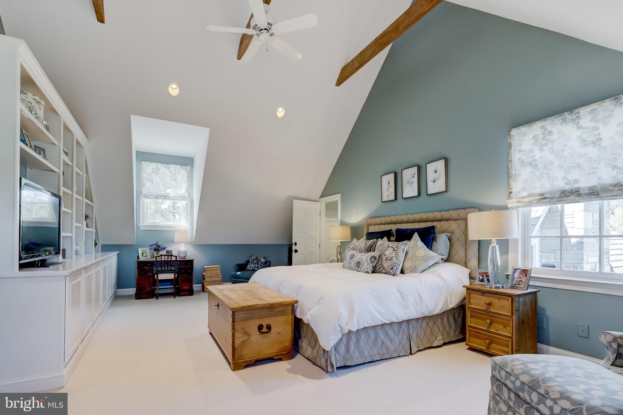 7305 Brightside Road Baltimore, MD 21212 - Photo 62 of 96 Primary bedroom with exposed beams