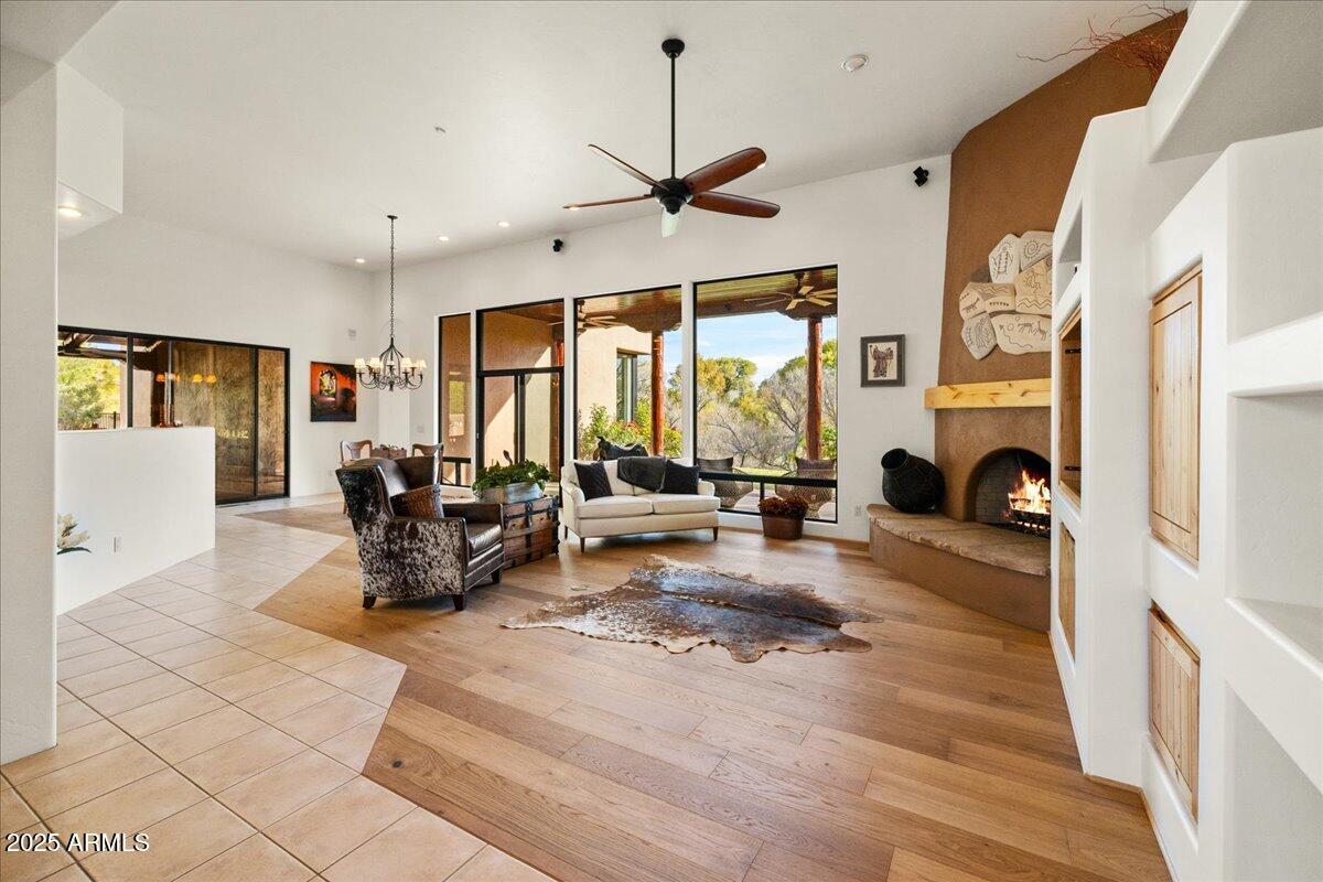 1575 Rio Verde Lane Camp Verde, AZ 86322 - Photo 9 of 57 a living room with furniture a large window and potted plant