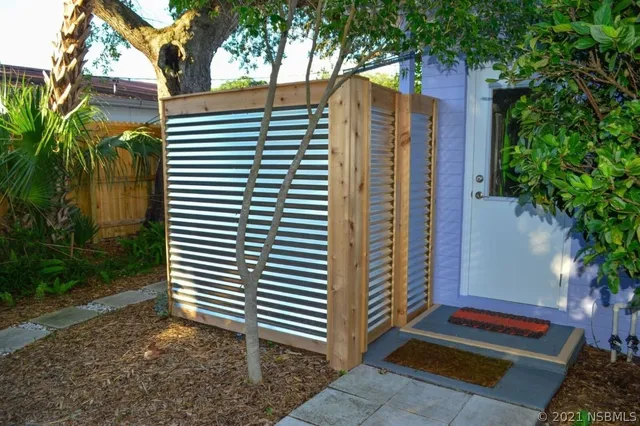 a view of outdoor space and deck