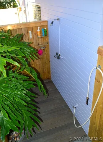 a view of front door of house