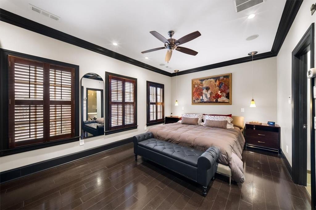 2916 Hermance Drive Northeast Atlanta, GA 30319 - Photo 18 of 38 a bedroom with a large bed and a window