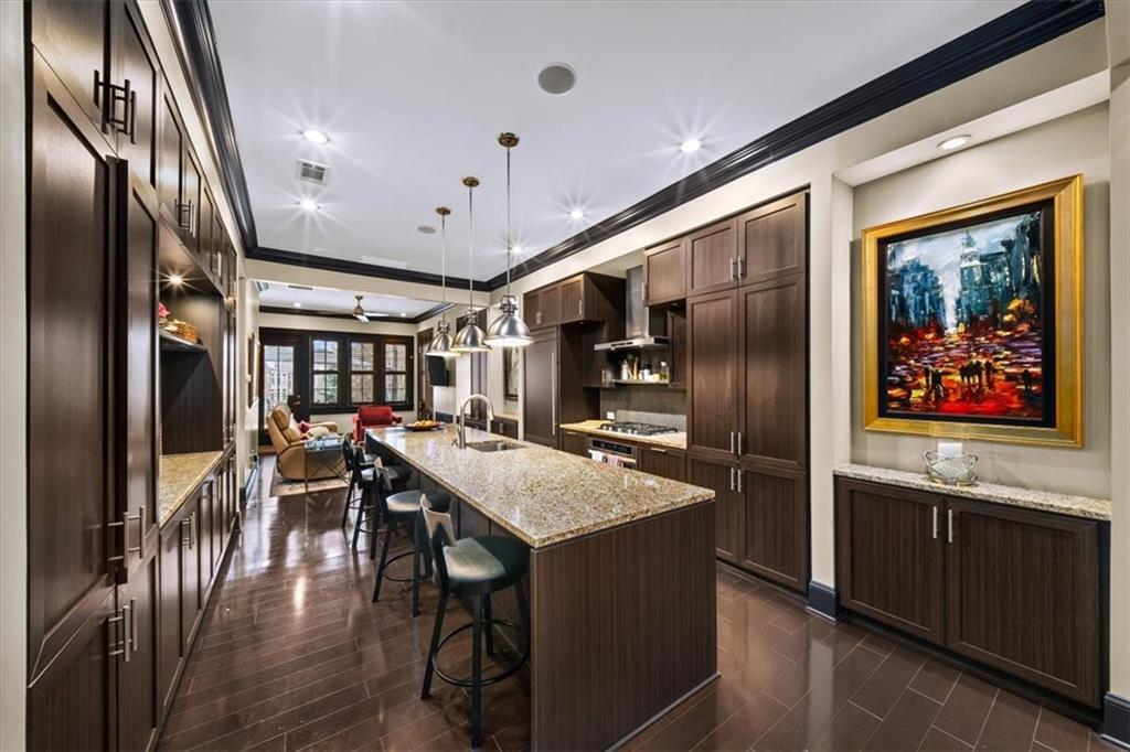 2916 Hermance Drive Northeast Atlanta, GA 30319 - Photo 7 of 38 a kitchen with stainless steel appliances granite countertop a refrigerator and a stove top oven
