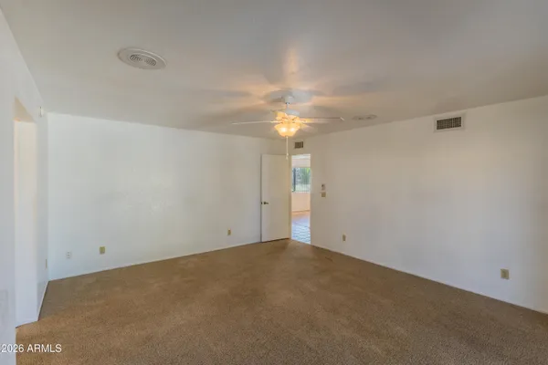 a view of an empty room