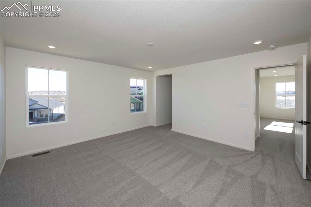 2039 Peachleaf Loop Castle Rock, CO 80108 - Photo 20 of 23 an empty room with windows and entrance to other room