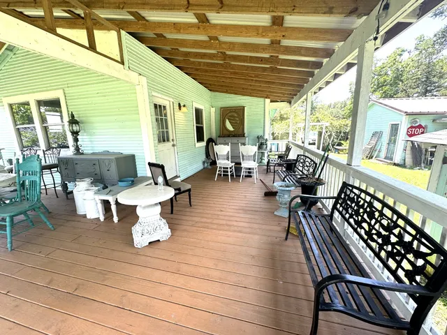 a kitchen with lots of counter top space