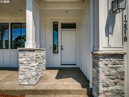 a view of front door of house