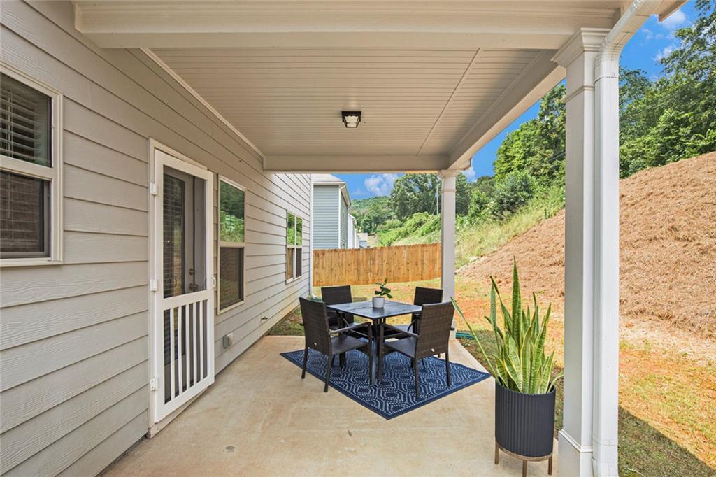 152 Malbone Street Southwest Cartersville, GA 30120 - Photo 25 of 31 a view of deck with furniture and garden