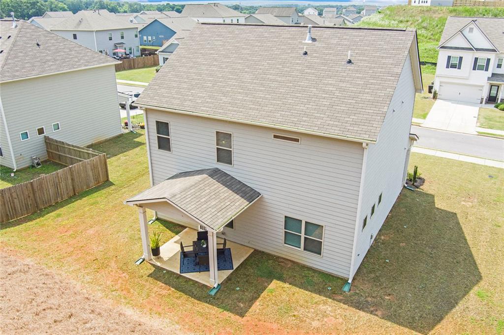 152 Malbone Street Southwest Cartersville, GA 30120 - Photo 29 of 31 a aerial view of a house with a terrace