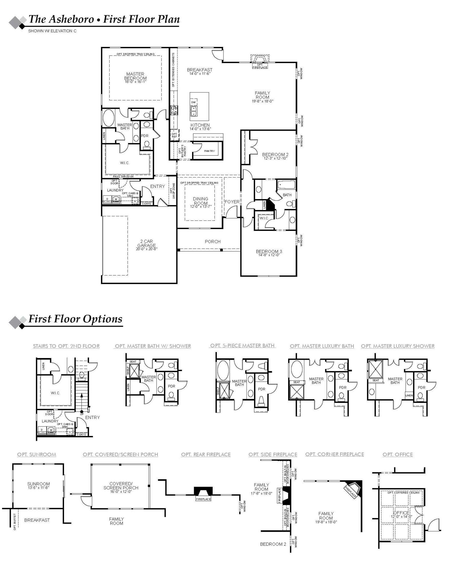 1115 Etowah Road Ridgeville, SC 29472 - Photo 2 of 2 Floorplan Asheboro 7127 SD SL WO 1st